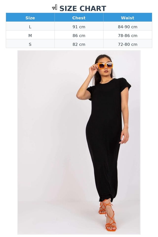 Love Lace Love Lace Women's Casual Short Sleeve Day Dress with Side Slits in Black - 3