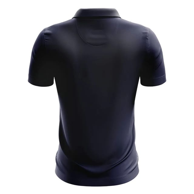 Turks and Caicos Turks and Caicos Men's Personalised Islands Football Polo Shirt in Navy - 2