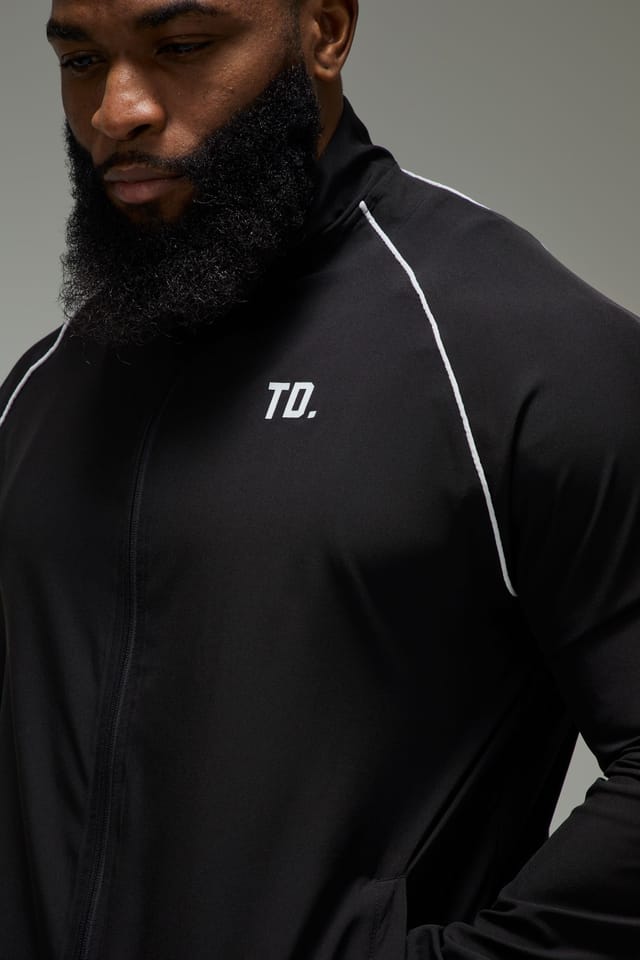 Training Dept. Training Dept. Men's Training Dept Woven Track Jacket in Black - 3