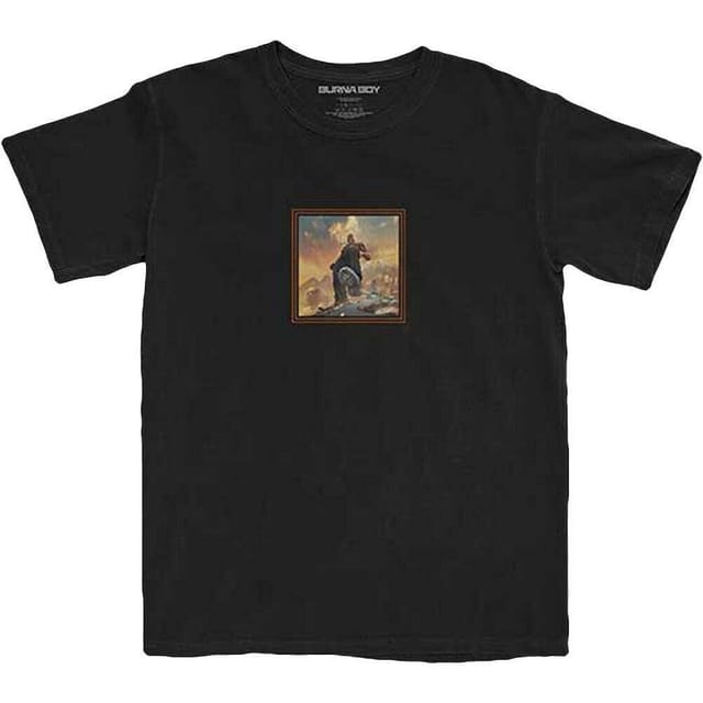 Burma Boy Burma Boy Men's Track List Cotton T-Shirt in Black - 2