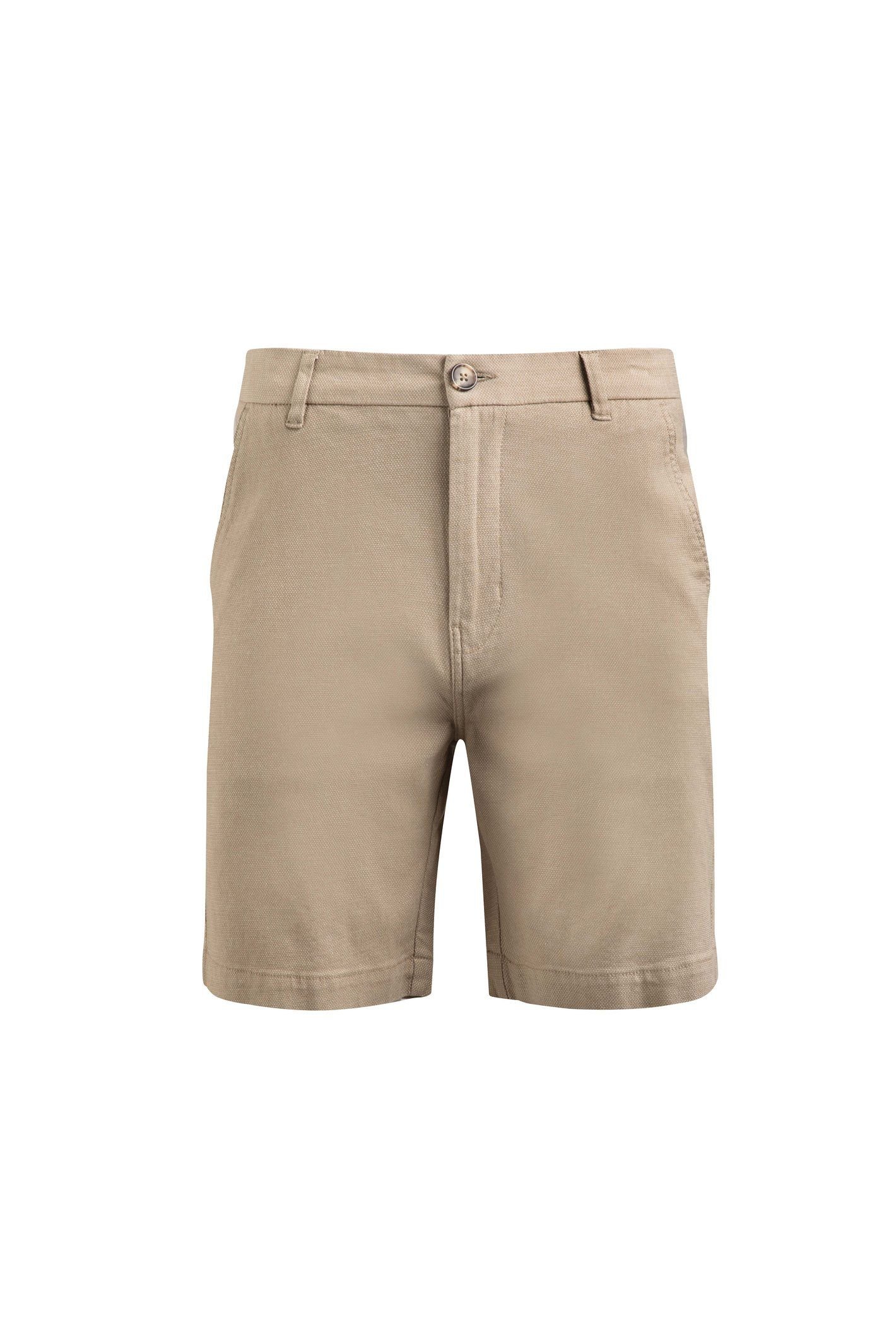 Weird Fish Weird Fish Men's Charleston Textured Chino Shorts in Stone - 2