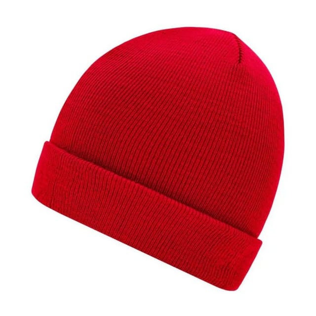 Myrtle Beach Myrtle Beach Men's Knitted Beanie in Red - 2