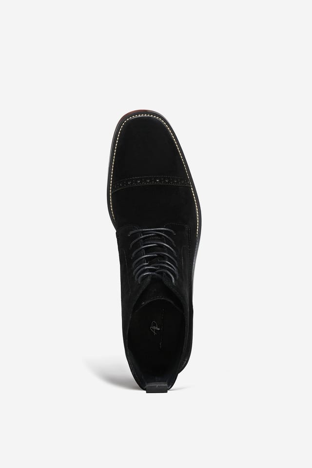 Alexander Pace Alexander Pace Men's 'Carter' Calf Suede Ankle Boots in Black - 2