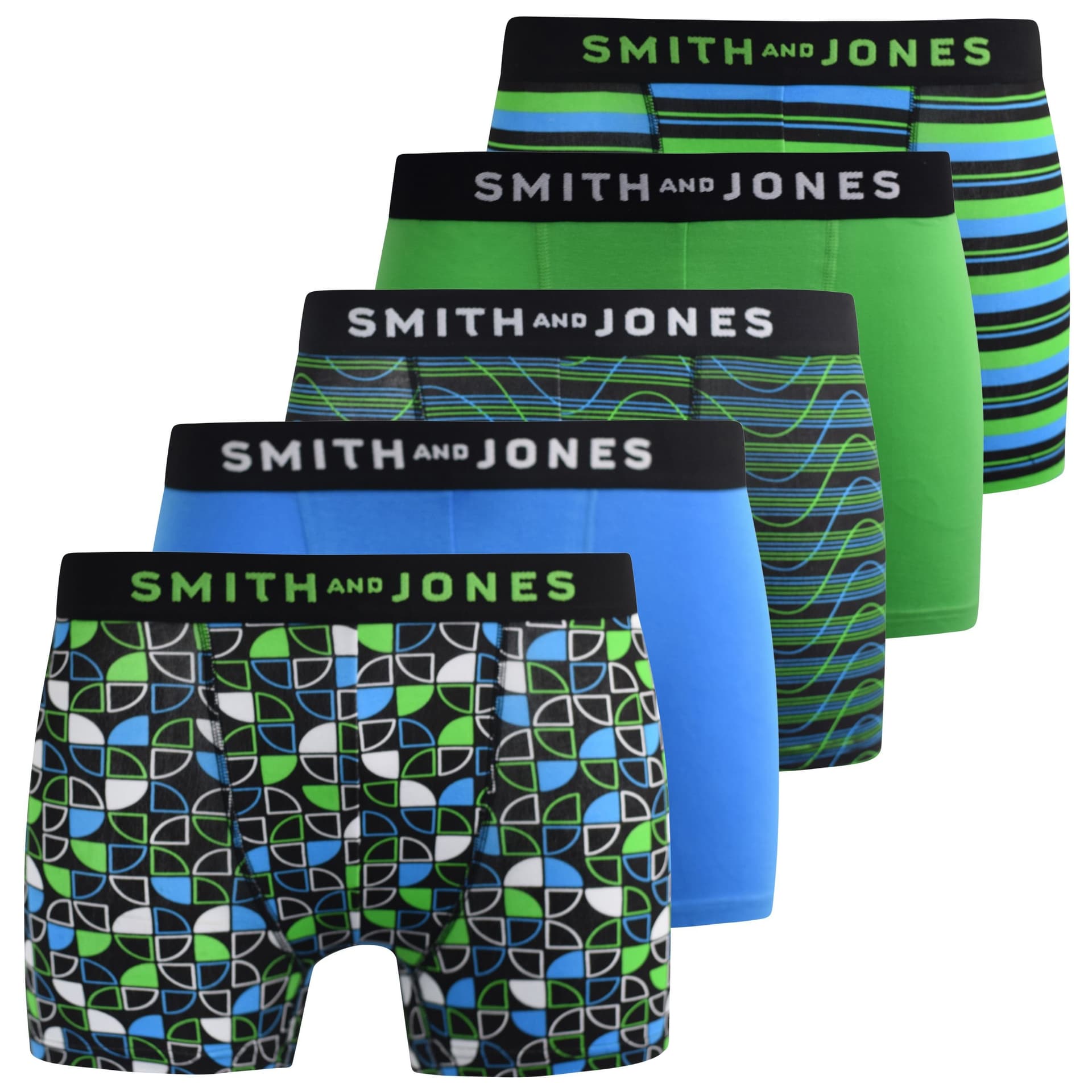 Smith & Jones Smith&Jones Men's Riggon Boxers 5 Pack