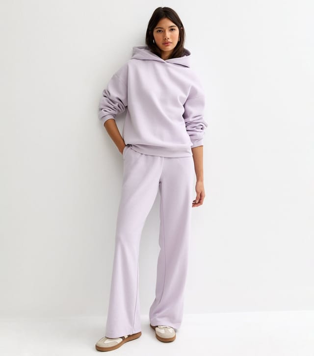 New Look Women's Lilac Jersey Pullover Hoodie New Look - 3