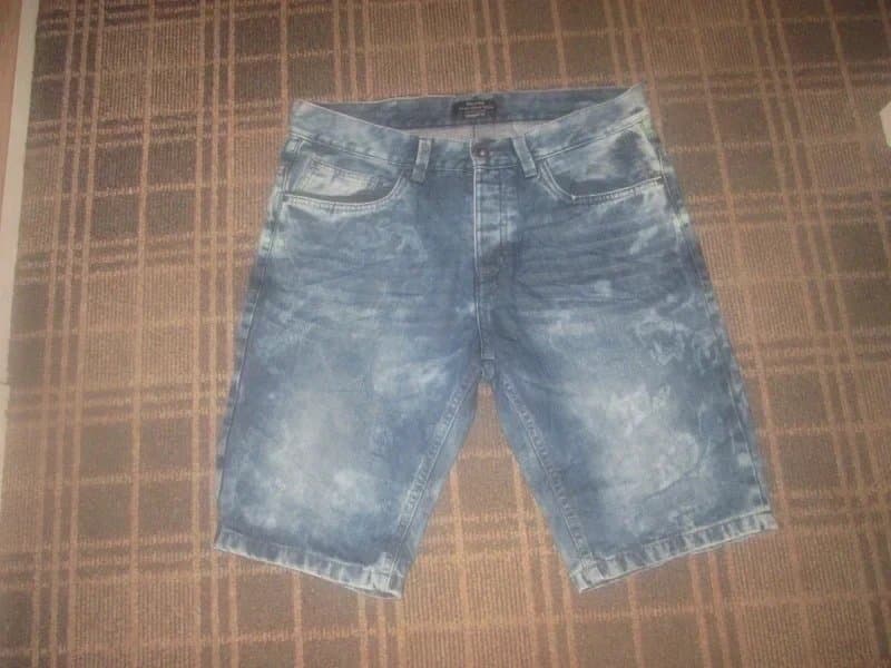 Bershka Bershka Men's shorts Size L W36" Bermuda cropped Jorts High-rise Vintage denim