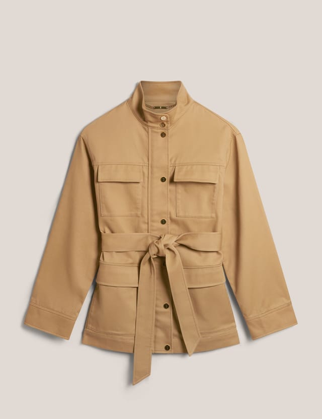 Hobbs London Hobbs London Women's Chara Utility Jacket in Light Tan - 2