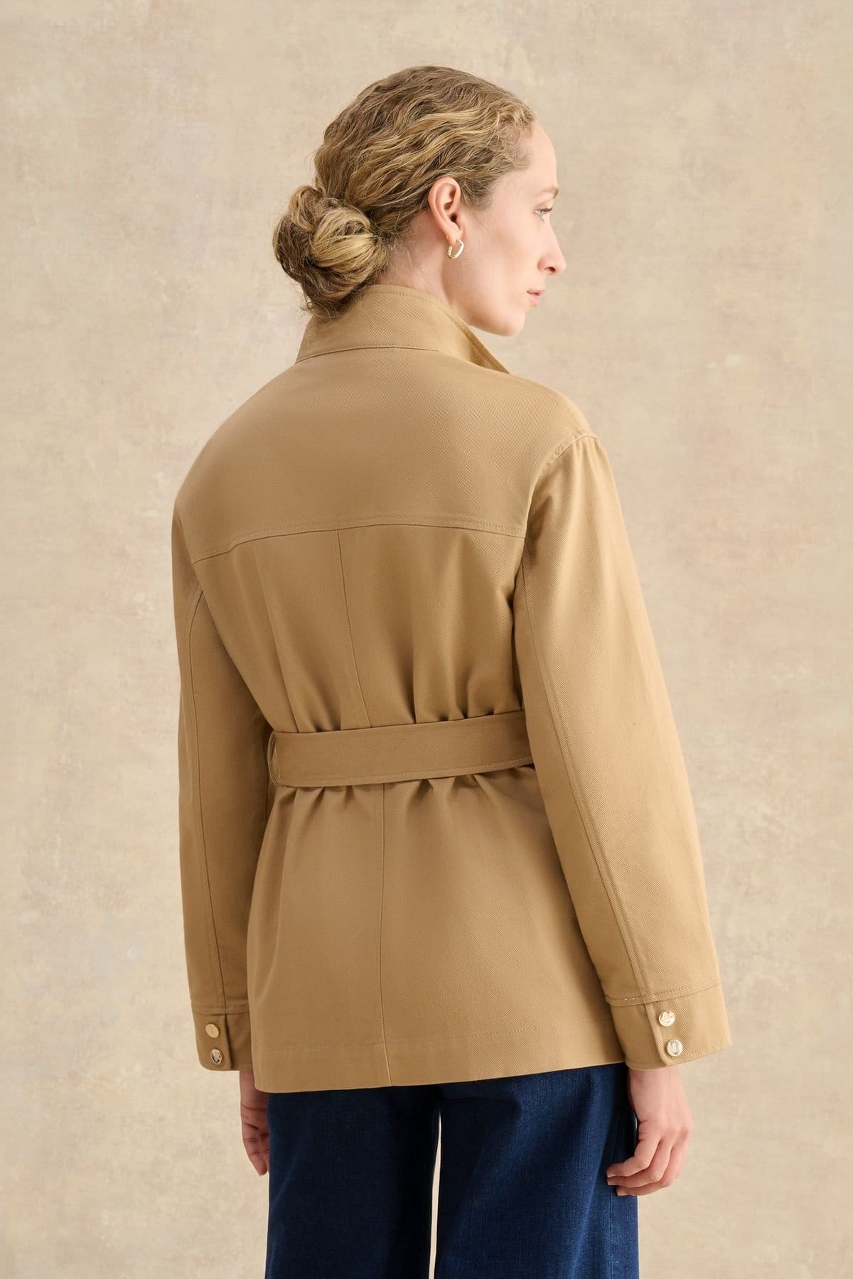 Hobbs London Hobbs London Women's Chara Utility Jacket in Light Tan - 4