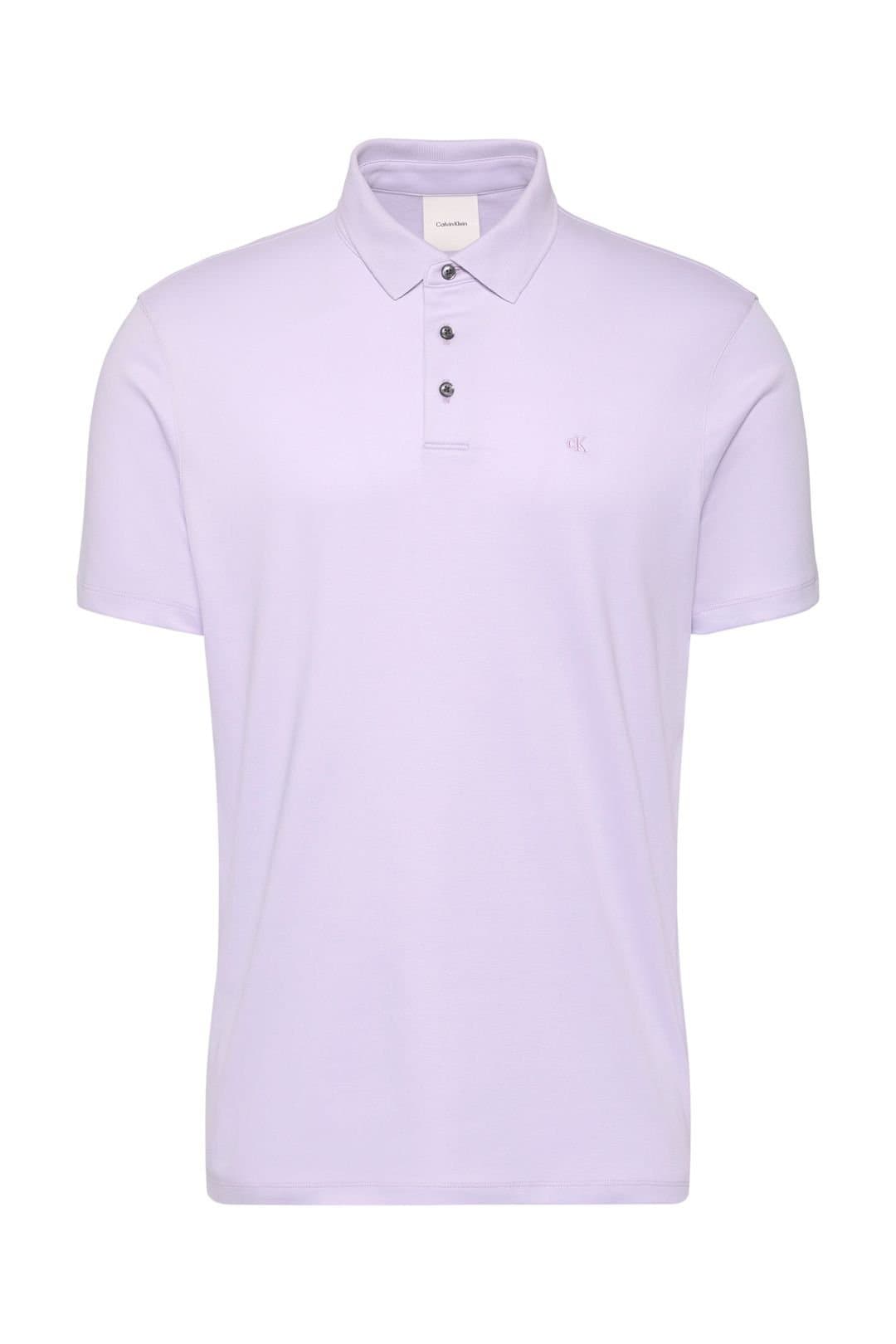 Calvin Klein Calvin Klein Men's Supima Chest Embroidered Polo Island Lilac