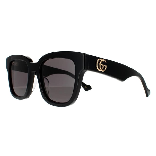 Gucci Gucci Women's Rectangle Black Grey GG0998S Sunglasses - 2
