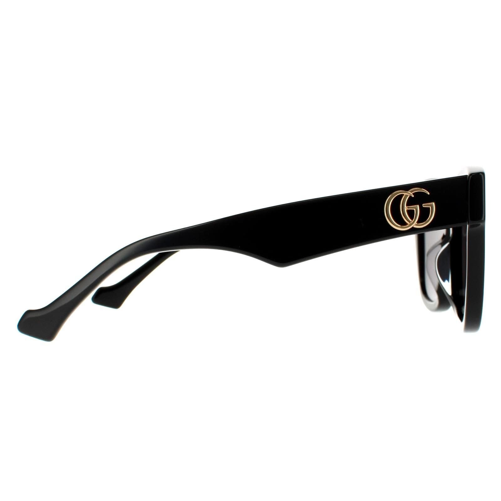 Gucci Gucci Women's Rectangle Black Grey GG0998S Sunglasses - 4