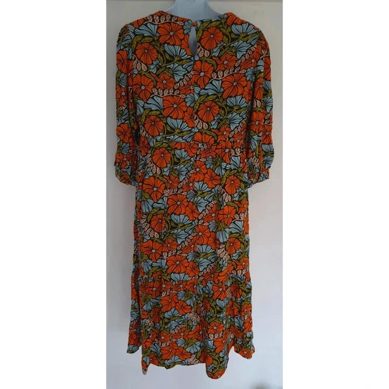Joanie Joanie Clothing Candi retro inspired floral midi dress UK size 10 brand new