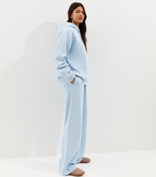 New Look Women's Light Blue Wide Leg Joggers New Look - 3