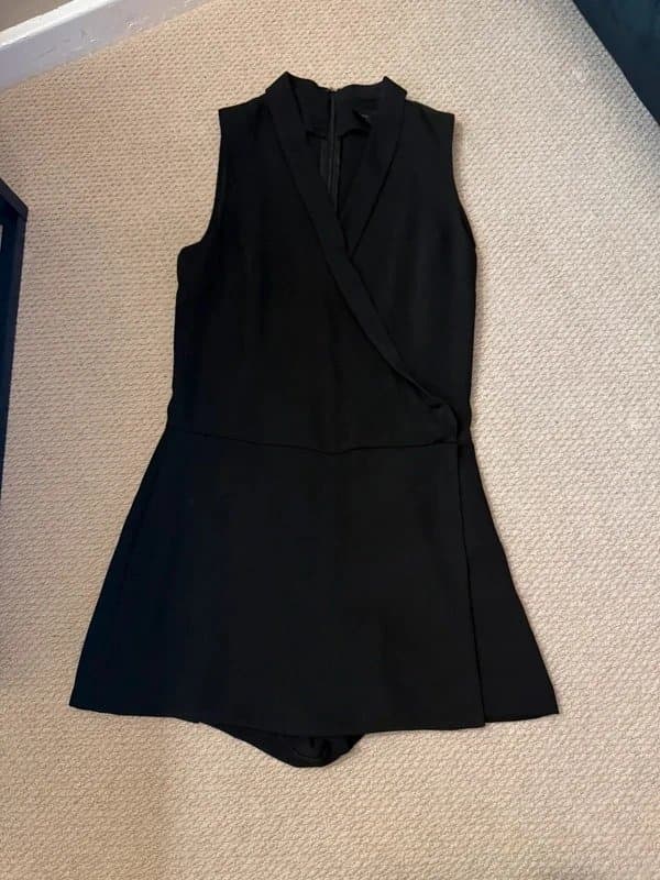 Topshop Topshop Black Playsuit -  size 8