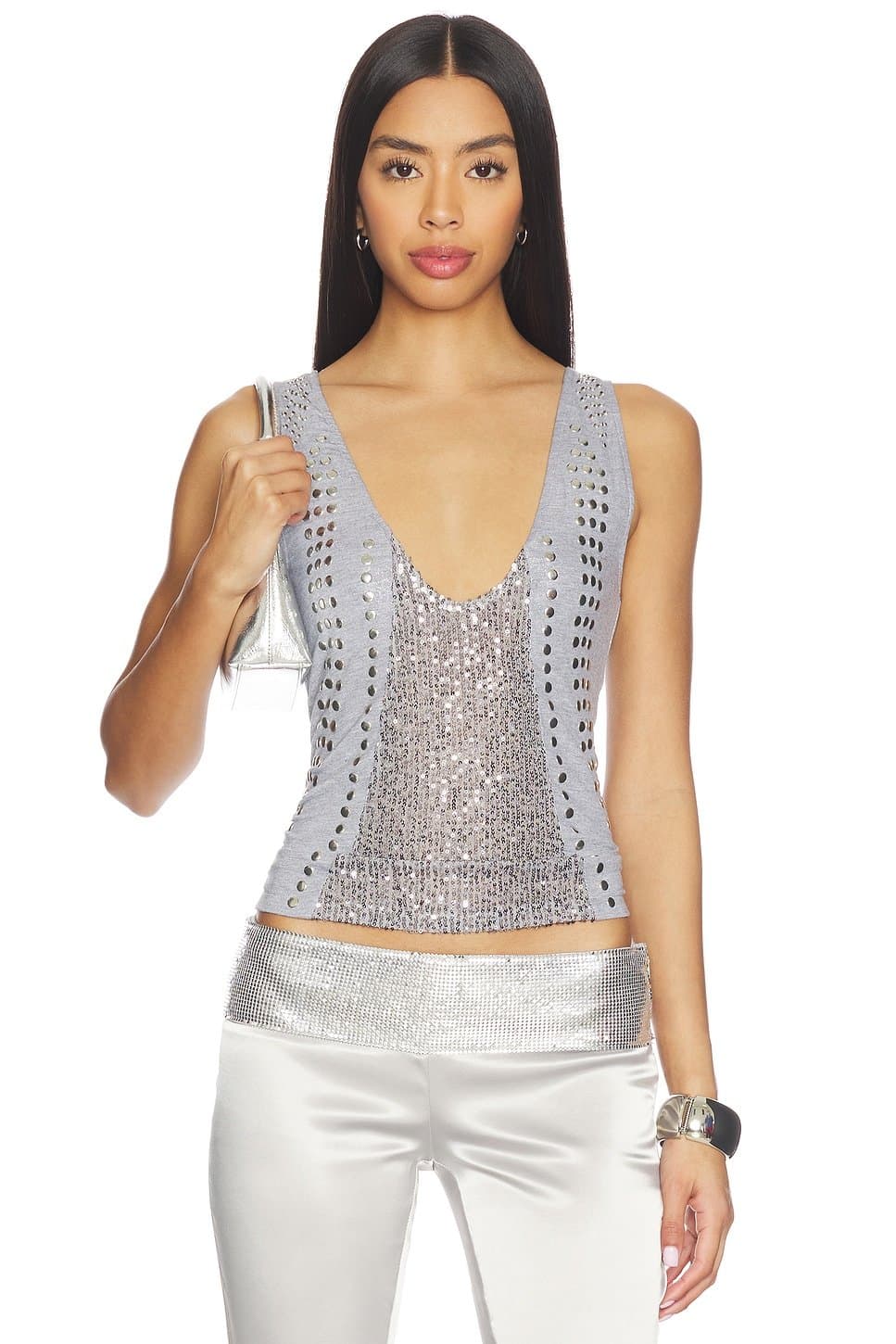 revolve Studded Sequin Tank