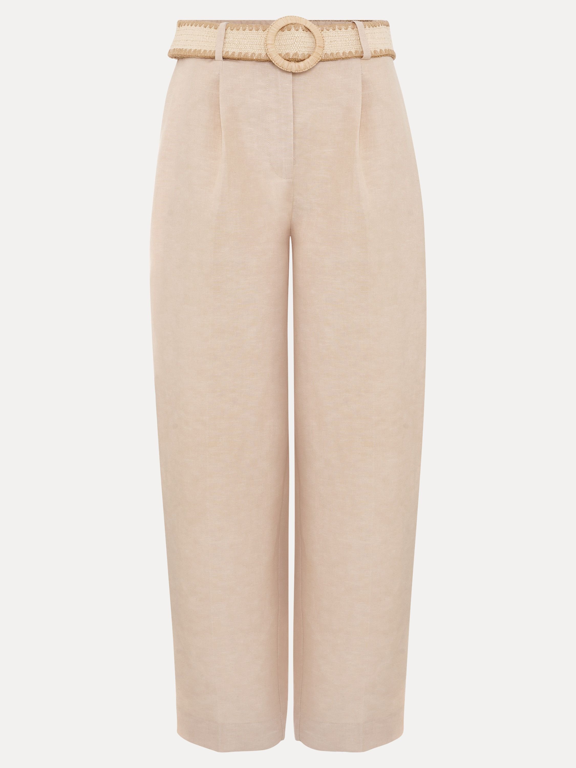 Phase Eight Phase Eight Women's Elena Linen Trouser in Light Beige - 2