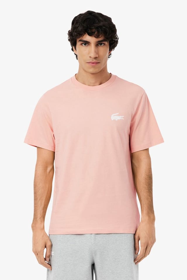 Lacoste Lacoste Men's Logo T-Shirt Coral - 2