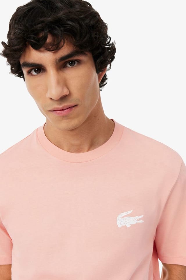 Lacoste Lacoste Men's Logo T-Shirt Coral - 3