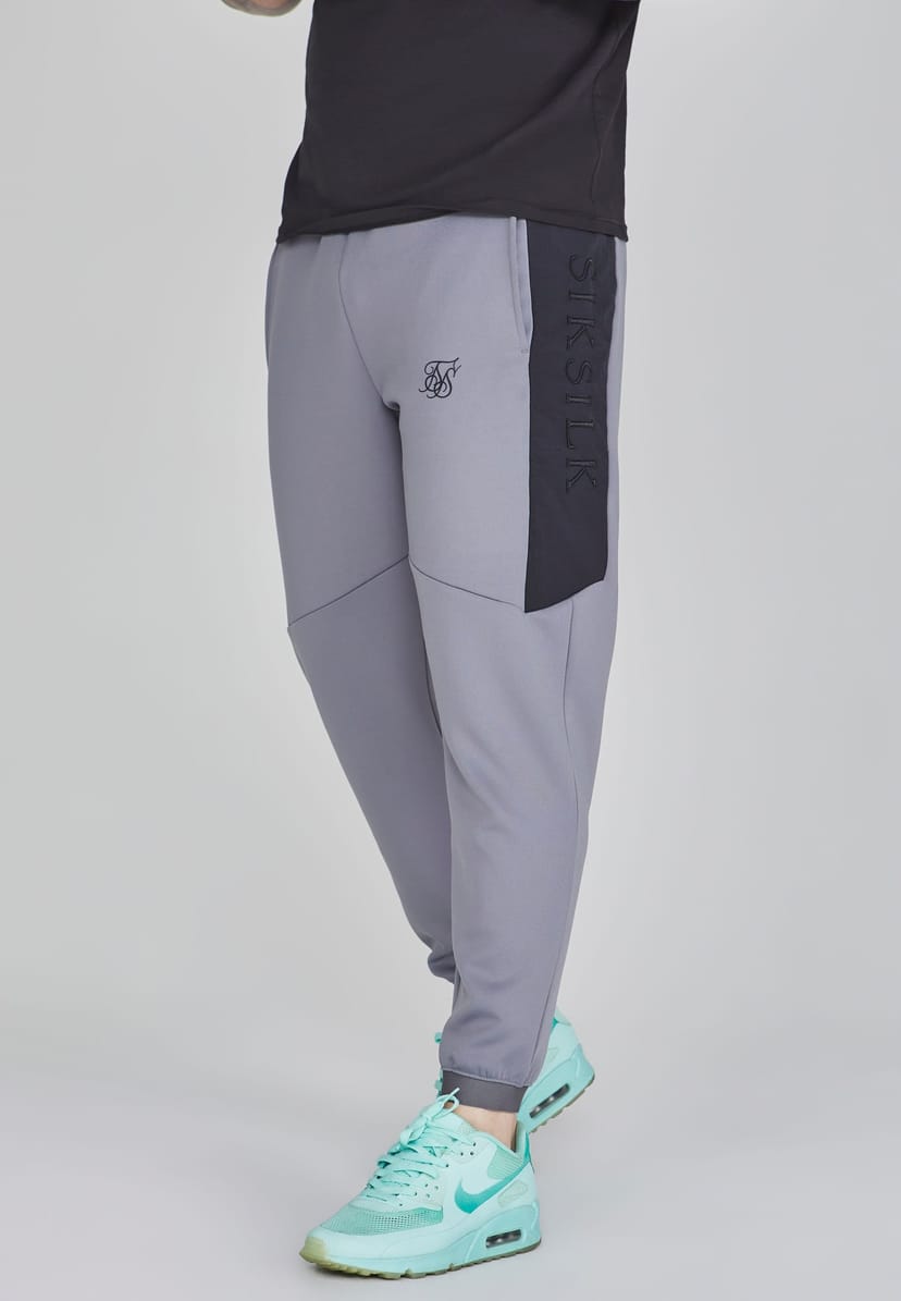 SikSilk SikSilk Men's Muscle Fit Joggers in Grey - 1