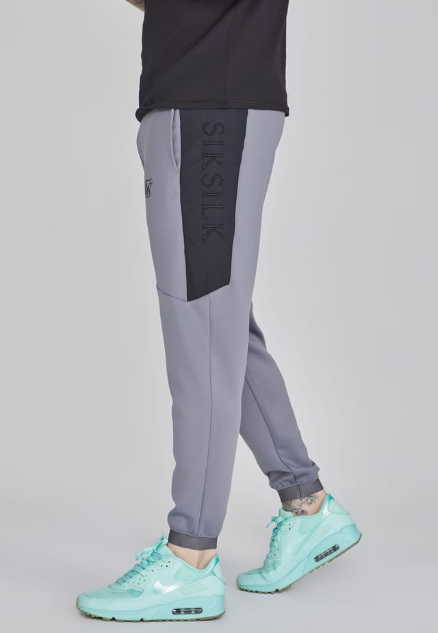 SikSilk SikSilk Men's Muscle Fit Joggers in Grey - 2