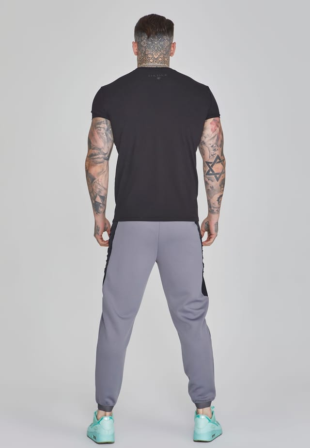 SikSilk SikSilk Men's Muscle Fit Joggers in Grey - 3