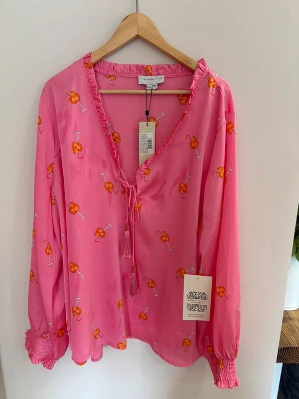 Never Fully Dressed Never Fully Dressed Pink Shirt XXL New With Tags