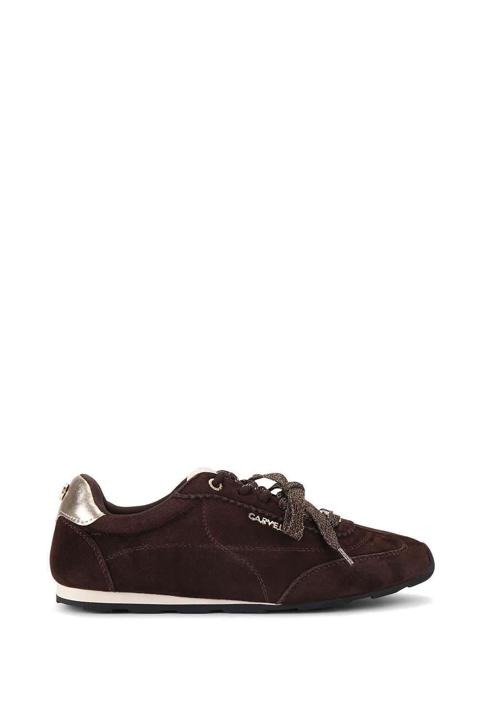 Carvela Carvela Women's Dark Brown Suede Trainers