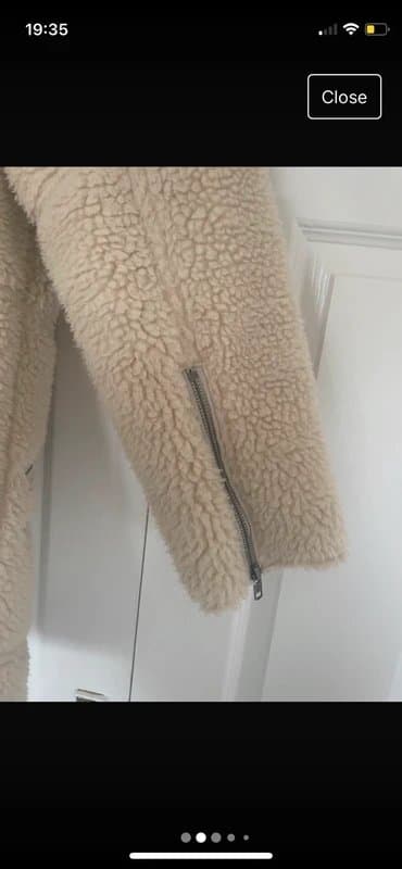 ASOS Borg sheepskin aviator coat