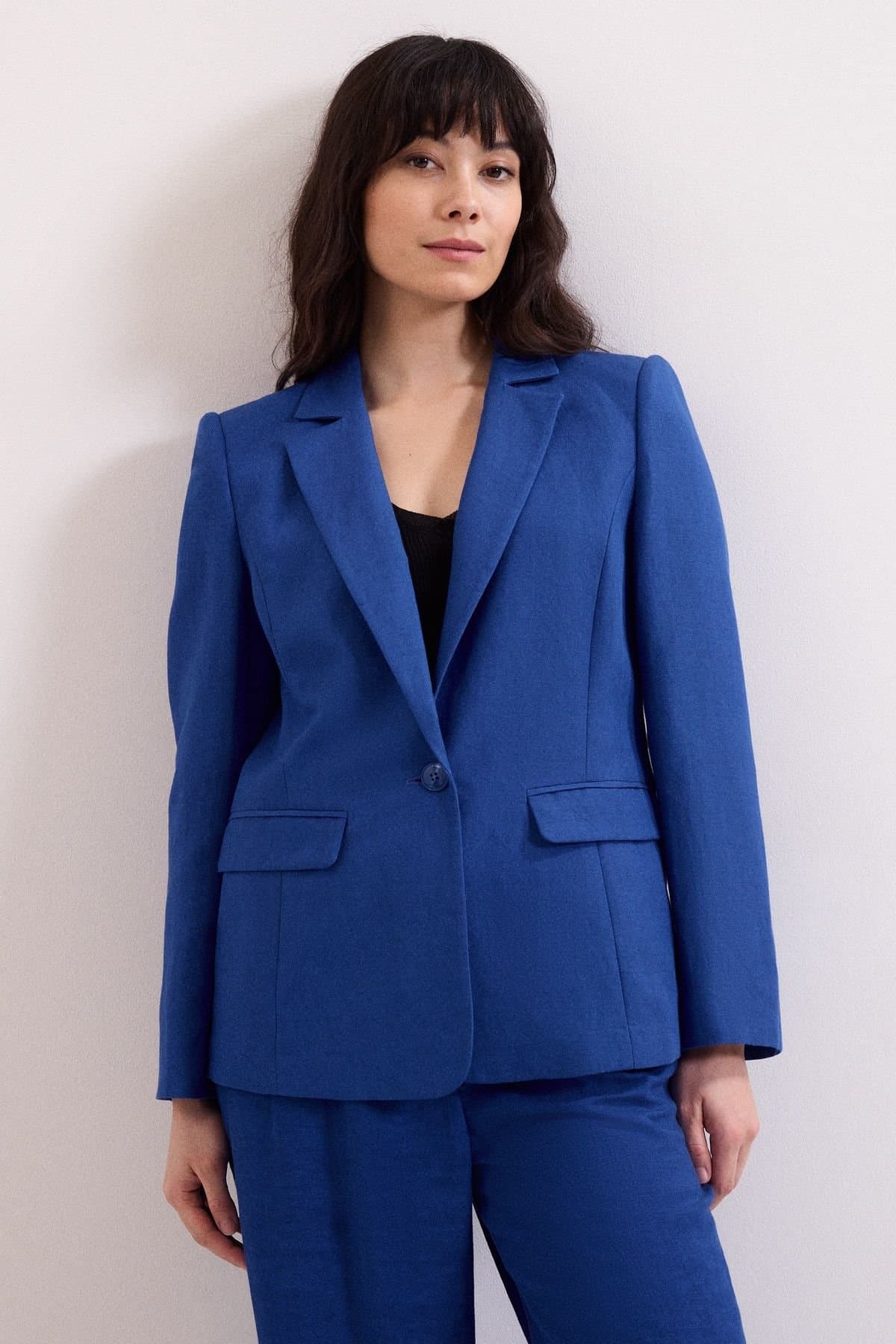 Phase Eight Phase Eight Cobalt Linen Blazer for Women