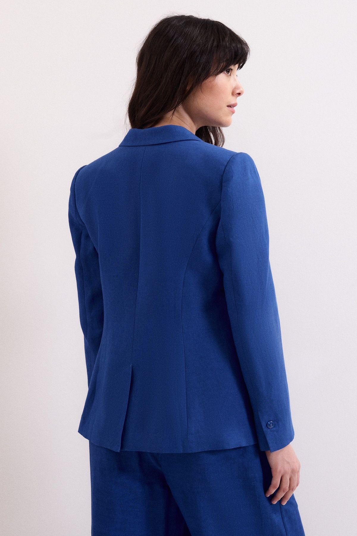 Phase Eight Phase Eight Women's Floette Linen Blazer in Cobalt - 4