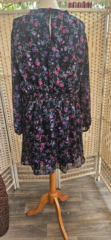 Simply Be Simply Be Floral Chiffon Mini Dress – Size 16