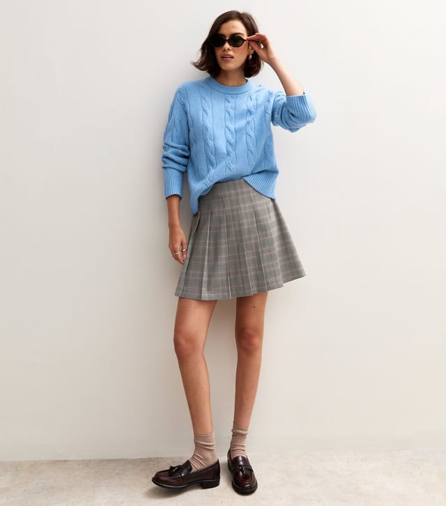 New Look Women's Blue Cable Knit Crew Neck Jumper New Look - 3