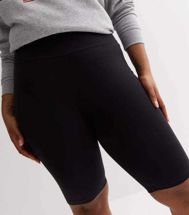 New Look Women's Plus Size 2 Pack Black Cycling Shorts Curves New Look - 3