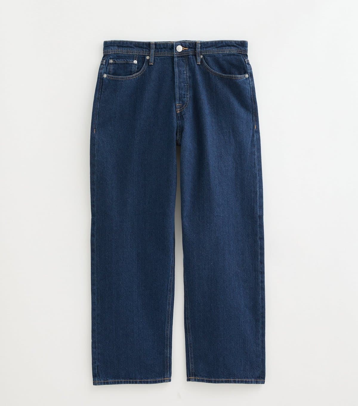 jack & jones Jack & Jones Men's Dark Blue Denim Baggy Leg Jeans