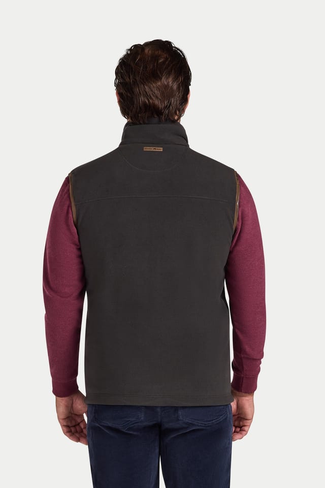 raging bull Raging Bull Men's Fleece Gilet in Mid Grey - 2