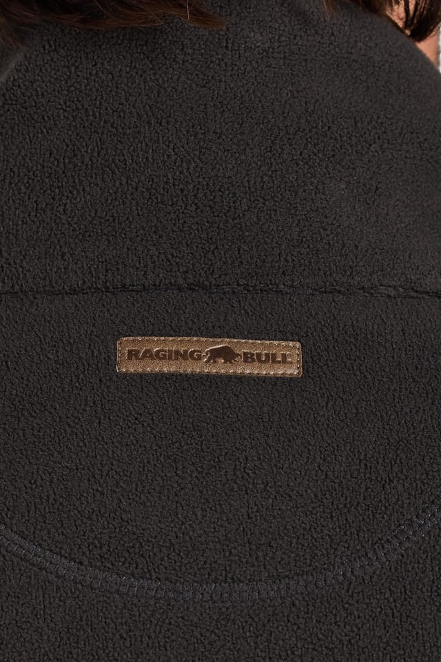 raging bull Raging Bull Men's Fleece Gilet in Mid Grey - 3