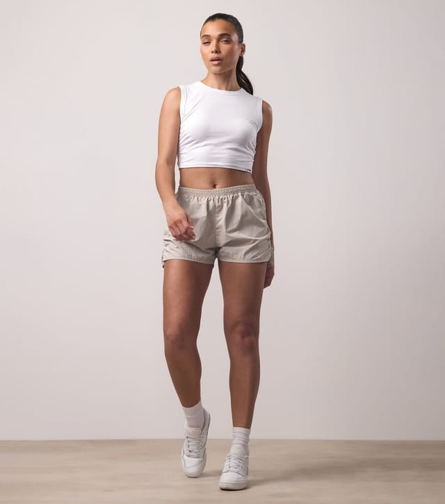 Gym King Women's Stone Elasticated Waist Ruched Shorts Gym King New Look - 2