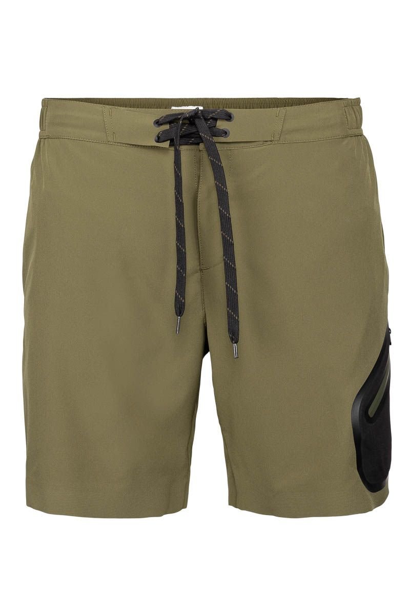 Panos Emporio Panos Emporio Men's Tech Boardshorts in Olive - 3