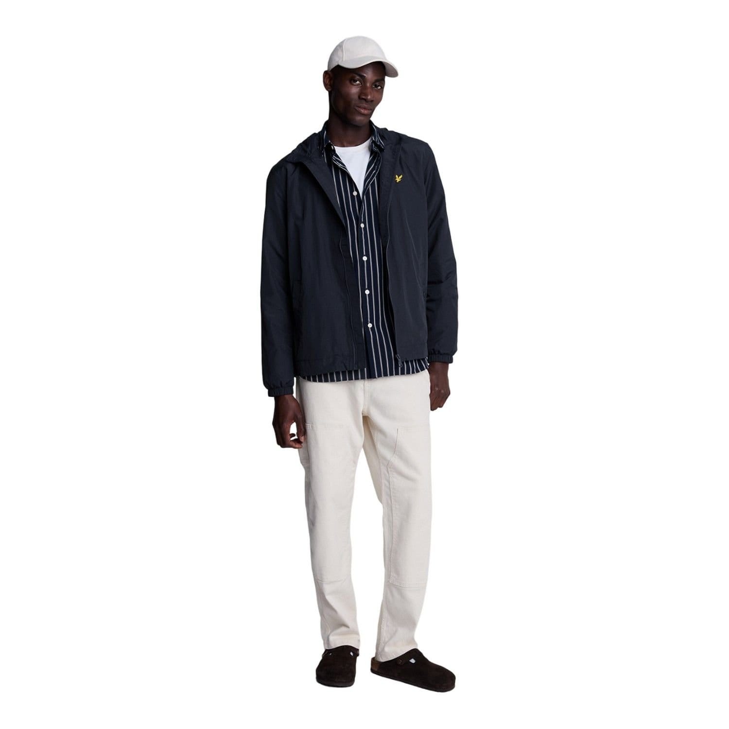Lyle & Scott Lyle & Scott Men's Hooded Full Zip Jacket in Dark Navy - 4