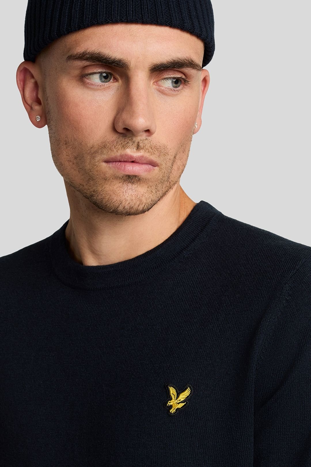 Lyle & Scott Lyle & Scott Men's Cotton Merino Crew Neck Jumper Dark Navy - 4