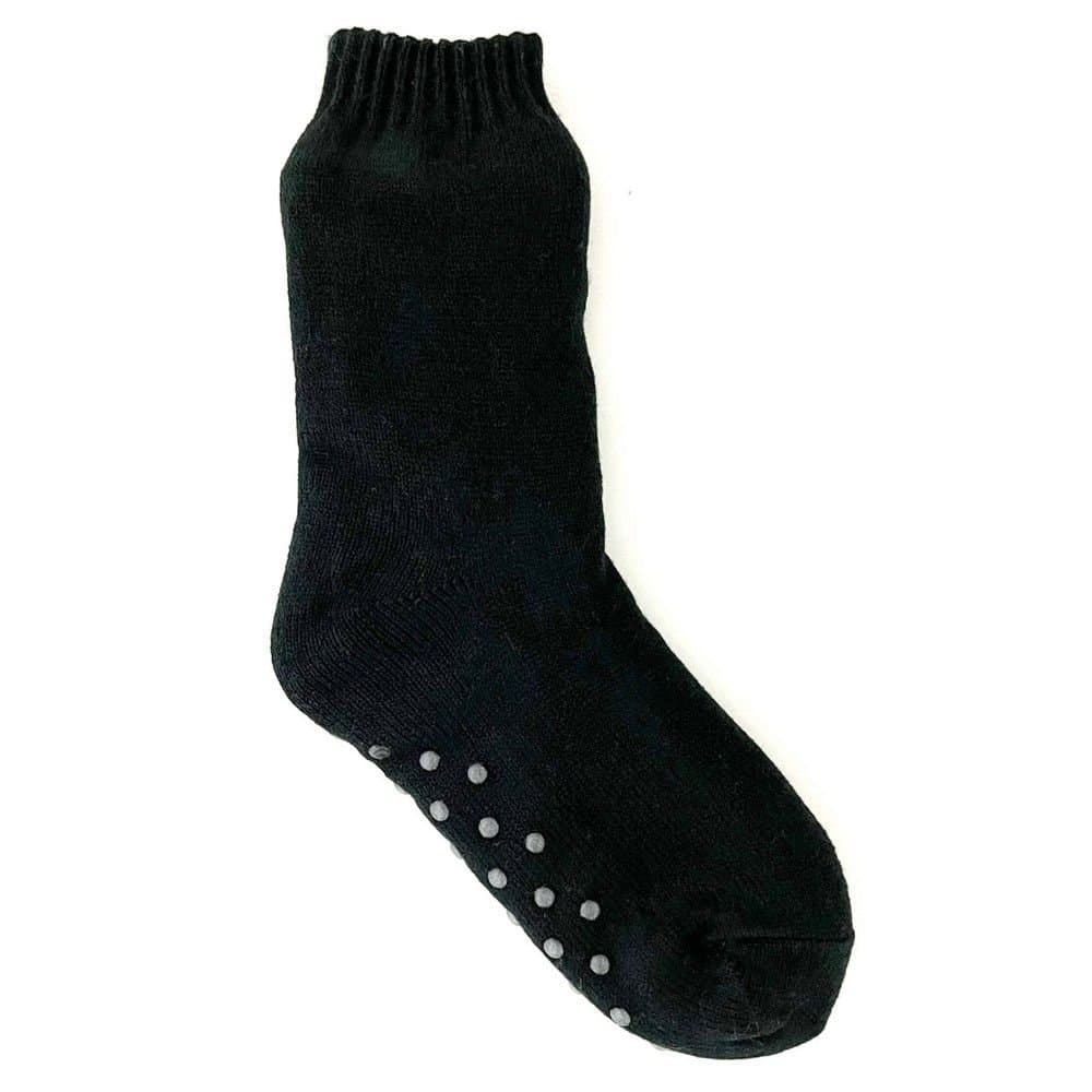 Ribbon Ribbon Men's Sherpa Ankle Socks in Black