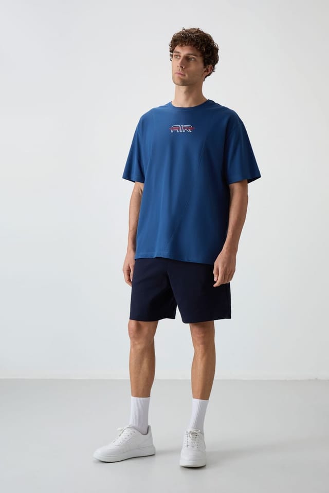 Tommy Life Tommy Life Men's Cotton-polyester Sweat Shorts in Navy - 2