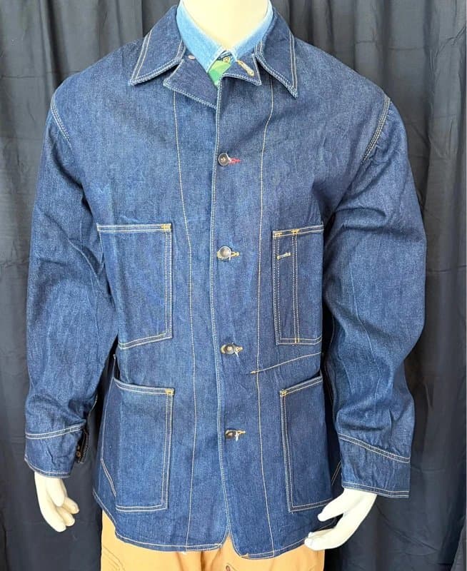 El solitario Denim selvedge Engineer jacket size XXL