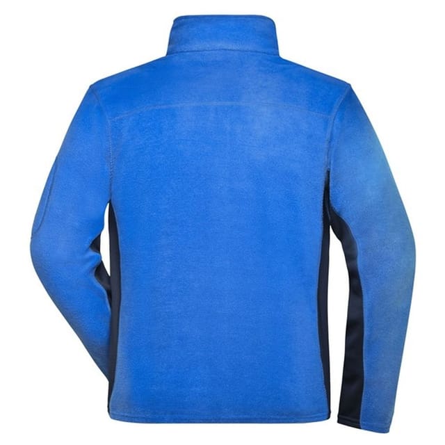 James and Nicholson James and Nicholson Men's Strong Work Fleece Jacket in Mid Blue - 2
