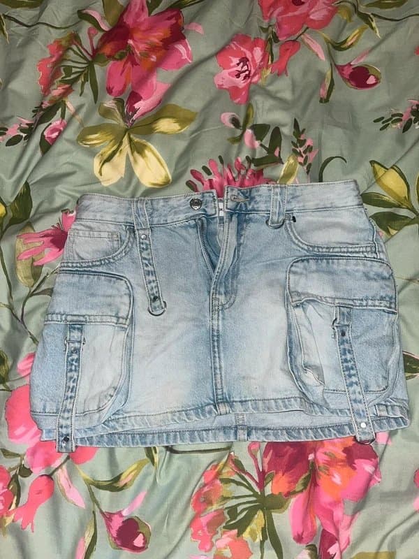 Bershka denim skirt