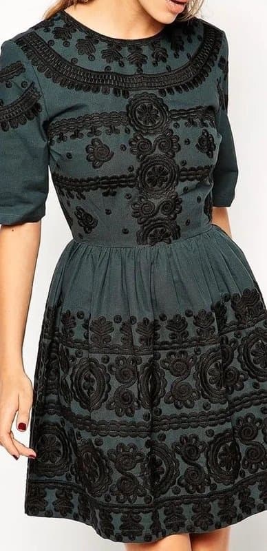 ASOS Embroidered Mini Dress | Asos Design | Size 10 | BNWT | Occasion Wear