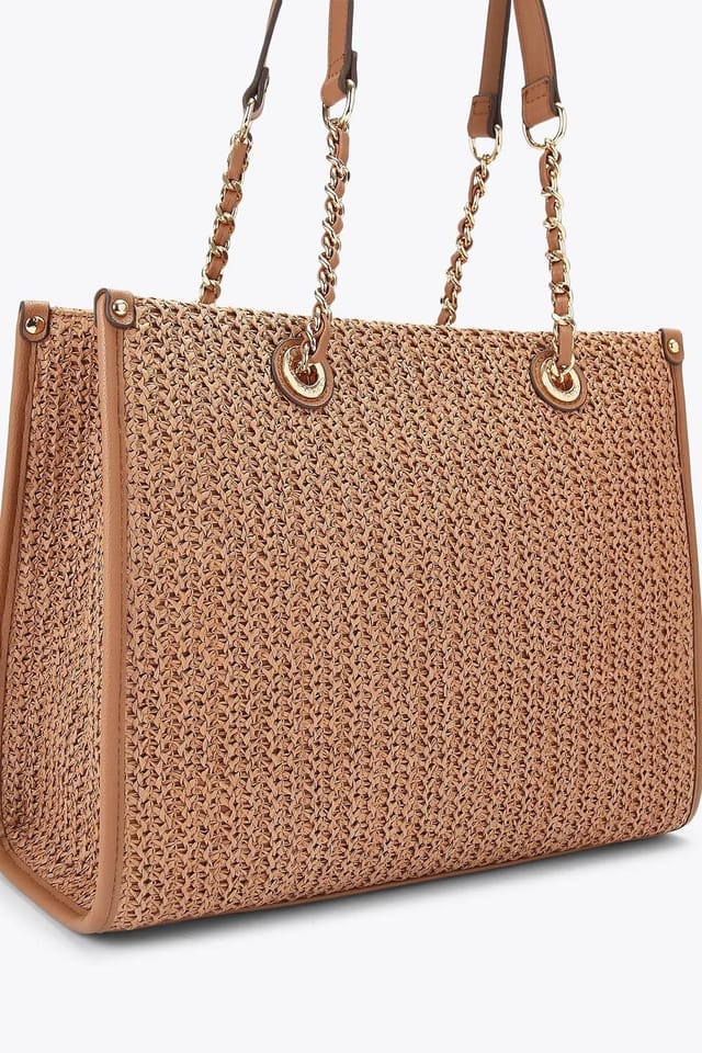 Carvela Carvela Women's 'Sorrento Midi Raffia' Bag in Tan - 3