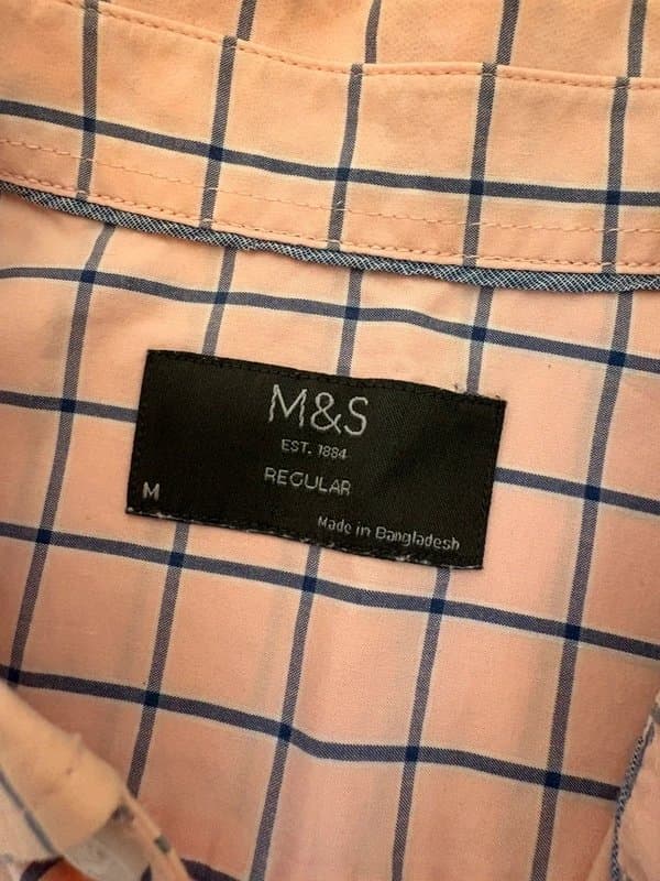 Marks & Spencer Marks and Spencer’s short sleeved checked summer shirt size medium