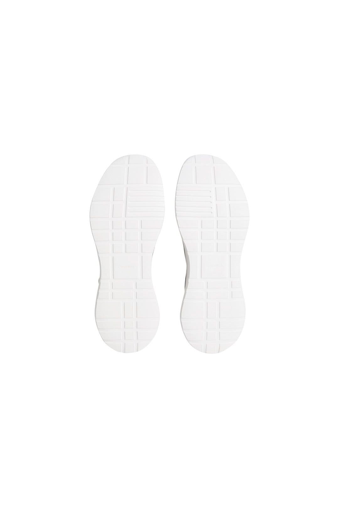 Calvin Klein Calvin Klein Men's Light Runner Mesh Trainers Black Bright White - 4