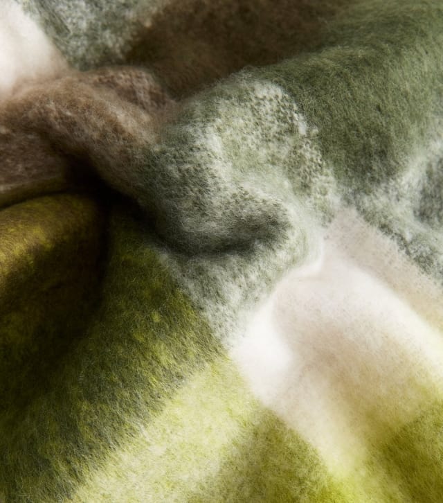 New Look Green Heavyweight Checked Scarf New Look - 3